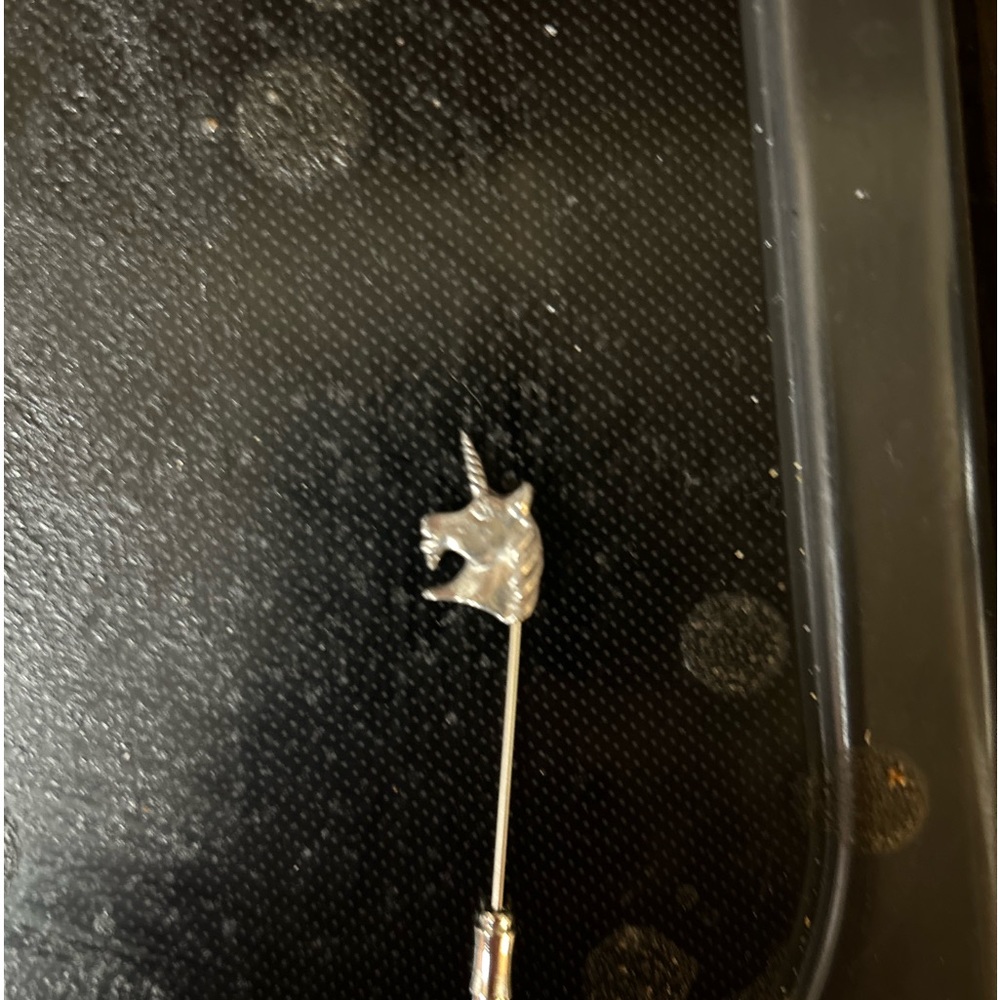 Vintage unicorn stick pin